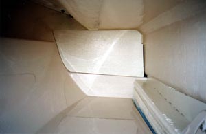 Looking aft down starboard quarter berth